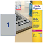 Avery-Zweckform 210*297 mm-es Avery Zweckform A4 íves etikett címke, ezüst színű (20 ív/doboz) (L6013-20) - etikett-cimke-shop