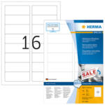 HERMA 88, 9*33, 8 mm-es Herma A4 íves etikett címke, fehér színű (100 ív/doboz) (HERMA 10303) - etikett-cimke-shop