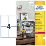 Avery Zweckform 99, 1*139 mm-es Avery Zweckform A4 íves etikett címke, fehér színű (20 ív/doboz) (L4774-20) - etikett-cimke-shop