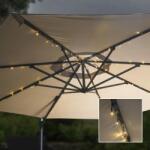 HI instalație lumini solare cu led pentru umbrelă, 130 cm (429145) - eishop