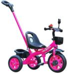 Nbw Tricicleta roz cu pedale si maner parental pentru copii 2-5 ani
