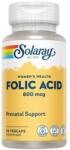  Acid Folic 800 mcg Solaray, Secom, 30 capsule vegetale