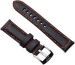 ASUS Curea pentru smartwatch ASUS Vivowatch, piele, dimensiune 22 mm, negru/portocaliu (90HC00M1-P00010)