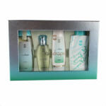 Ajmal Raindrops Gift Set, Femei, Set cadou: Apa de parfum 50 ml + Lotiune de corp 100 ml + Gel de dus 200 ml + Pudra parfumata 100 g