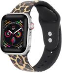 XPRO Apple Watch nyomtatott szilikon szíj leopárd mintás 42mm / 44mm / 45mm (124524)