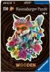 Ravensburger Wooden - Colorful Fox fa sziluett puzzle 150 db-os (17512)