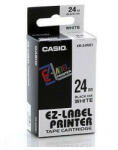Casio Feliratozógép szalag XR-24WE1 24mmx8m Casio fehér/fekete (XR24WE1) - bestoffice
