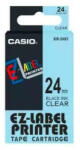 Casio Feliratozógép szalag XR-24X1 24mmx8m Casio fekete (XR24X1) - bestoffice