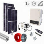 Jinko Solar Kit fotovoltaic 3.28 kW on grid, panouri Jinko Solar, invertor monofazat GoodWe, tigla metalica (KIT-PV-3.28KW-M-JINK2776072)