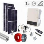 QCells Kit fotovoltaic 3.28 kW on grid, panouri QCells, invertor monofazat GoodWe, tigla metalica (KIT-PV-3.28KW-M-QCEL2776118)
