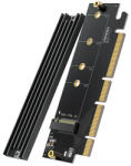 UGREEN bővítőkártya adapter PCIe 4.0 x16 - M. 2 NVMe M-Key fekete (CM465)