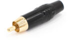 Thunder Audio Thunder Germany RC-601 RCA papa, aranyozott - FEKETE