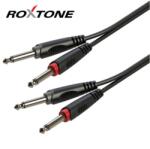 Roxtone SACC100L3 Smart series 2x6, 3 Jack - 2x6, 3 Jack kábel, 3m