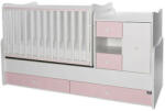 Lorelli MiniMax kombi ágy 72x190 - White / Orchid Pink - kreativjatek