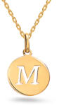 Heratis Forever Minimalista arany medál M betű IZ24453M