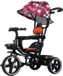  Tricicleta bebelusi cu copertina retractabila si maner parental pentru copii intre 2 si 6 ani, rosie bici80242 (BICI80242)