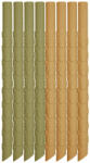 Nuuroo Set de paie din silicon - Ada - Olive Green/Dusty Yellow - Nuuroo