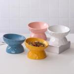 Nunbell Round Tilted Ceramic Pet Bowl-Кръгла наклонена керамична купа за домашни любимци, 280ml