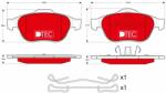 TRW GDB1468DTE Set placute frana, frana disc