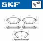 SKF set placute frana, frana disc SKF VKBP 80429 A (VKBP 80429 A)