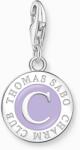Thomas Sabo lila Charmista Coin charm - 2104-007-13