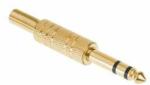Cabletech Mufa 6.3 stereo tata metal gold (WTY0027)