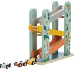 Free2Play Pista de masini, Din lemn, Cu 3 masinute incluse, 26.9 x 23.6 x 7 cm, Free2Play, Safari (80654)