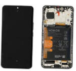 Huawei Honor 90 Előlap Keret+LCD Kijelző+Érintőpanel+Akkumulátor, Fekete, Midnight Black (0235AGDN) Service Pack