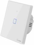Sonoff TX T2 EU 1C WiFi + RF vezérlésű, távvezérelhető, érintős villanykapcsoló (fehér, kerettel)