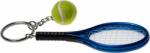 Strefa Tenisa Brelocuri "Mini Tennis Racket Keychain Ring - blue