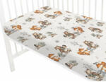  Baby Shop pamut, gumis lepedő 60*120 cm - Róka és barátai