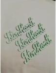  Isten hozott fa felirat 15 cm menta