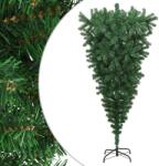  Pom de crăciun artificial inversat, cu suport, verde, 210 cm (329175)