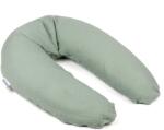 DOOMOO - Perna mare 3 in 1 Comfy Big Tetra Green din bumbac organic: perna gravide, suport pentru hranire, suport pentru bebe