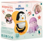 Clicstoys Joc cu magneti Magimals Pinguin si caracatita (clics_401003) - kidiko