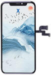 TechDelivery Display Apple iPhone X, IPS LCD 5.8 inch, cu Touchscreen si Rama, Gorilla Glass, Negru