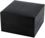  Logó nélküli karóra doboz, fekete papír borítású külső, párnás kialakítású fekete belső (5941-9)