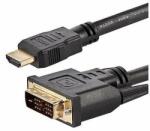 BlackBird Kábel HDMI male to DVI 24+1 male kétirányú, 2m, BH1260 (BH1260)