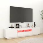 vidaXL Magasfényű fehér tv-szekrény led-lámpákkal 180 x 35 x 40 cm (3081903) - pepita