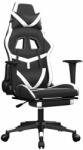 vidaXL masszázs funkciós Gamer szék - fekete-fehér (345439)