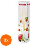 BISPOL Set 3 x Odorizant Camera Bispol Reed Diffuser Capsuni, 45 ml (GIL-3xLCA-DZ45-73)