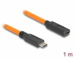 Delock Cablu prelungitor USB 3.1 type C pentru tethered shooting T-m 1m Orange, Delock 87960 (87960)