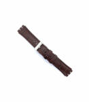  Curea piele model crocodil tip Swatch 19mm maro inchis - 32802