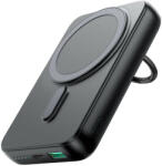 JOYROOM Powerbank wireless 10000mAh Joyroom JR-W050 20W MagSafe cu inel si suport (negru)