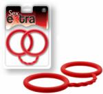  Vörös szilikon bilincs Sex extra - silicone cuffs red