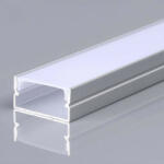 V-TAC Led Alumínium profil fehér - tejfehér fedlappal 2000 x 20 x 10mm - 23174 - v-tachungary
