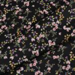 Takoy Popelín pamut anyag Mimi fekete