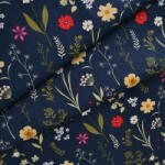 Takoy Popelín pamut anyag Lena sötétkék