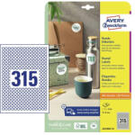 Avery Zweckform Etikett címke 10x10 mm, Avery Zweckform, Fehér színű, (10 ív/doboz) (6221REV-10) - etikett-cimke-shop