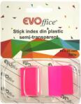 EVO Jelölőcímke 25, 4x43, 2mm, 50lap, műanyag evoffice pink (EV6D10RO) - pepita